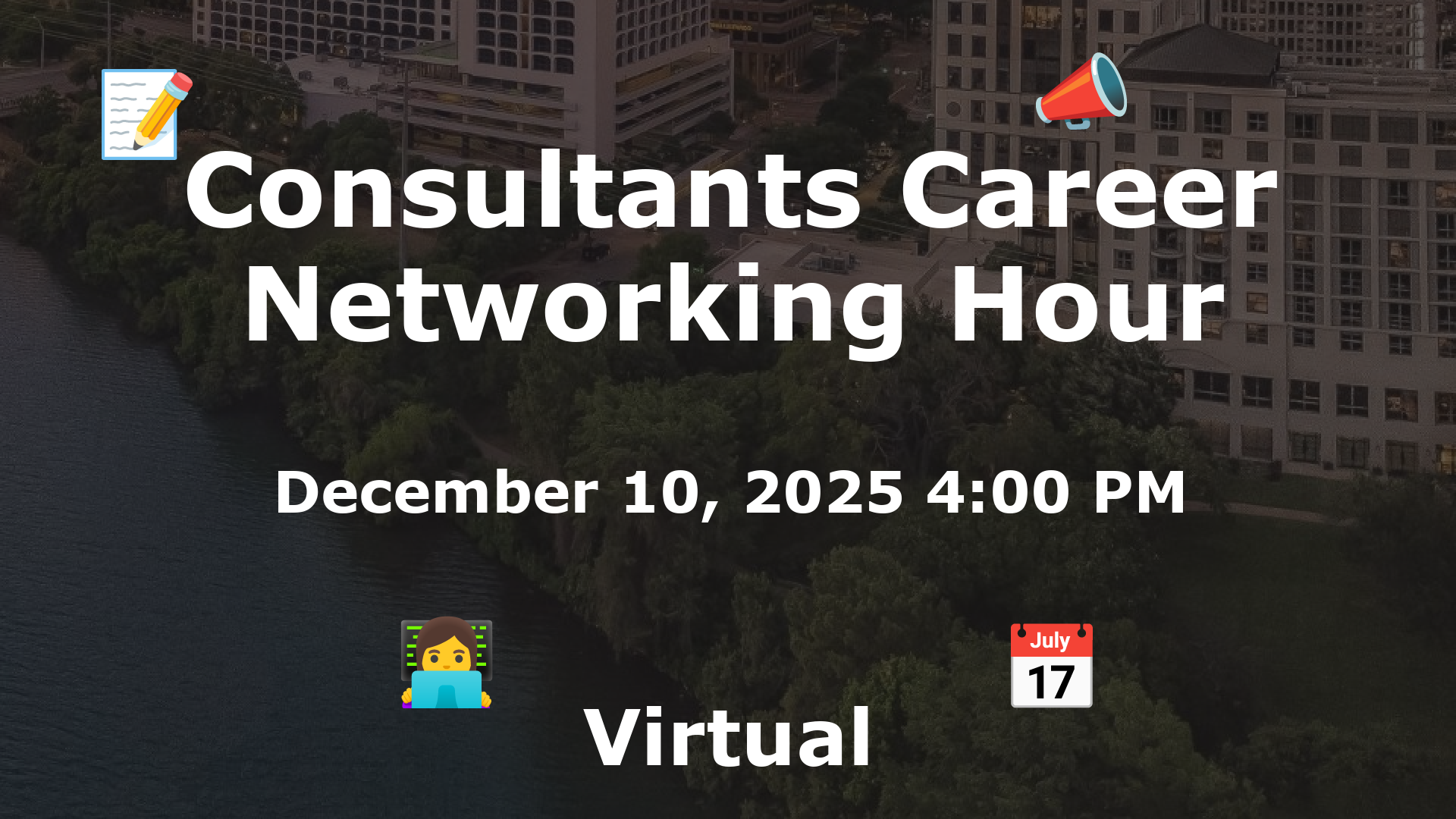 Consultants Career Networking Hour event image